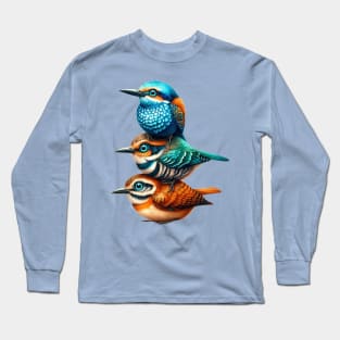 Stacked Bird Long Sleeve T-Shirt